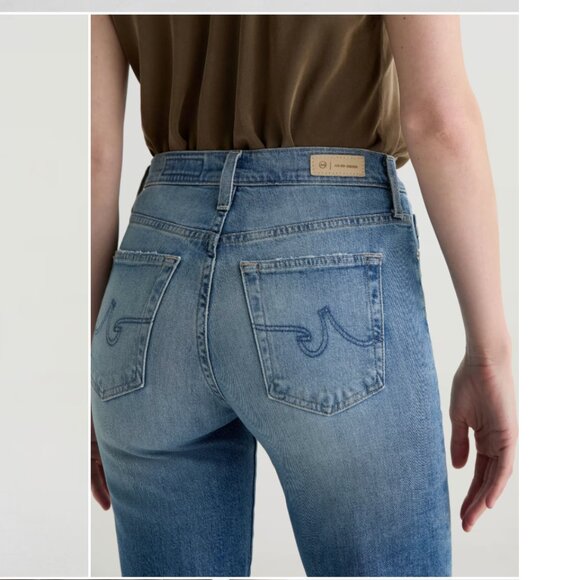 Brinley Crop AG-ed™ Mid-Rise Straight Denim - Size 26 - NWT - Picture 4 of 6